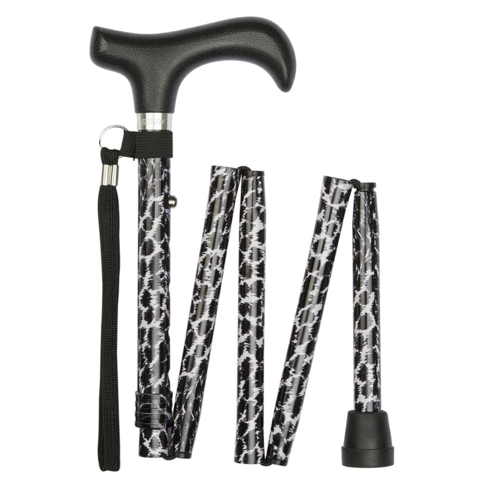 Zebra Print Ladies Walking Stick