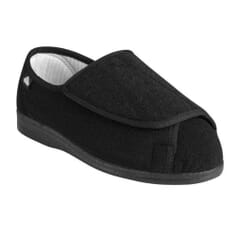 Zephire Extra Wide Slippers - -Black-3