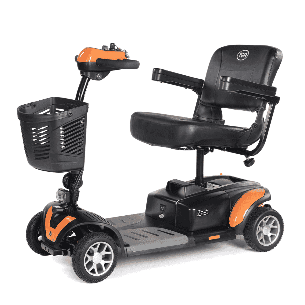 zest mobility scooter orange