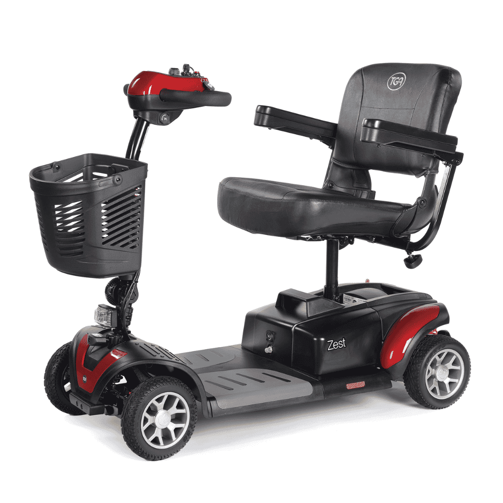 zest mobility scooter red