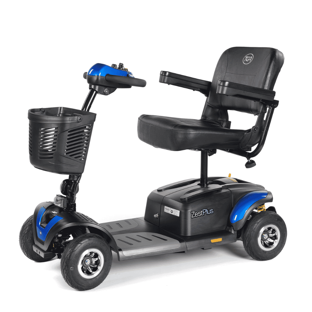 zest plus mobility scooter blue