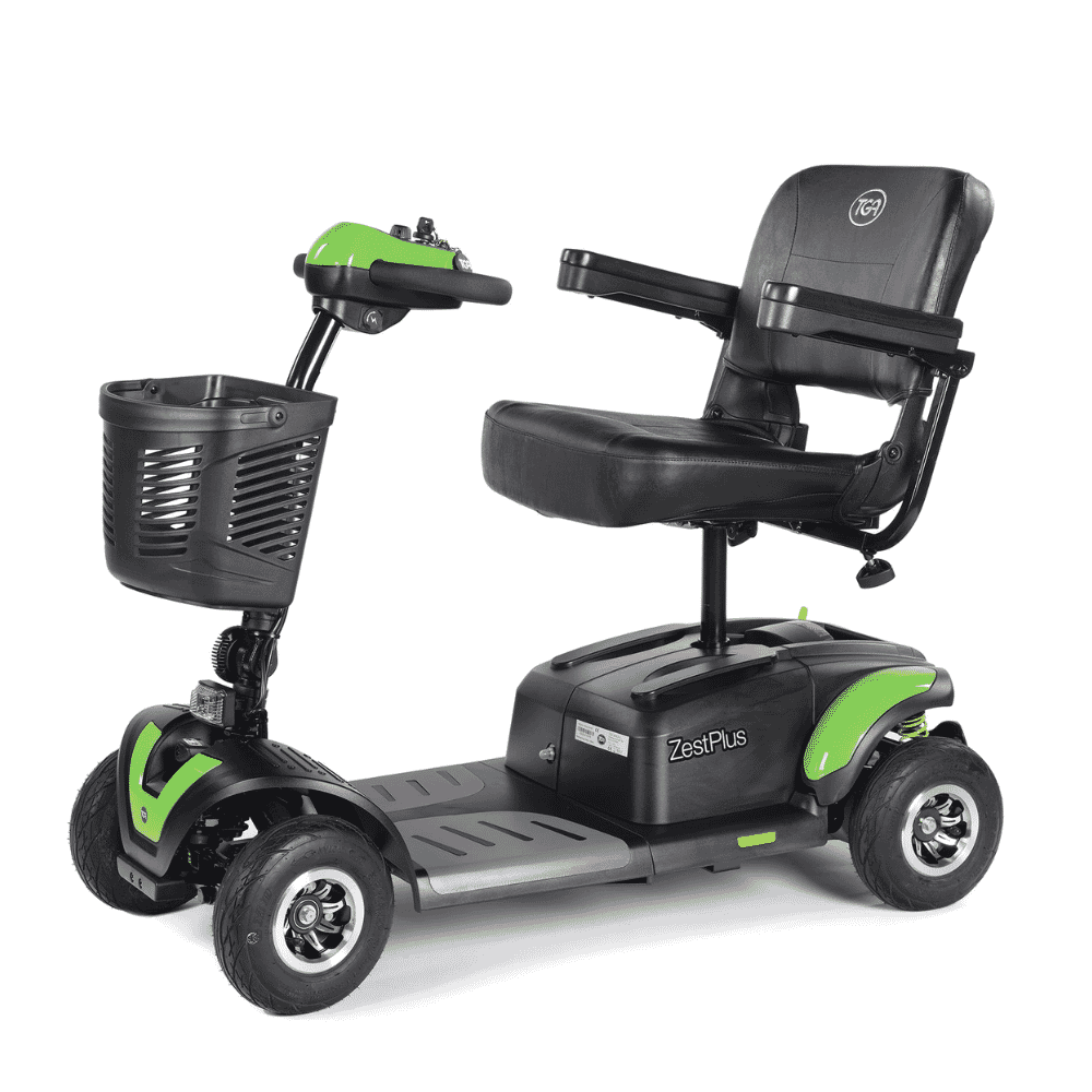 zest plus mobility scooter green