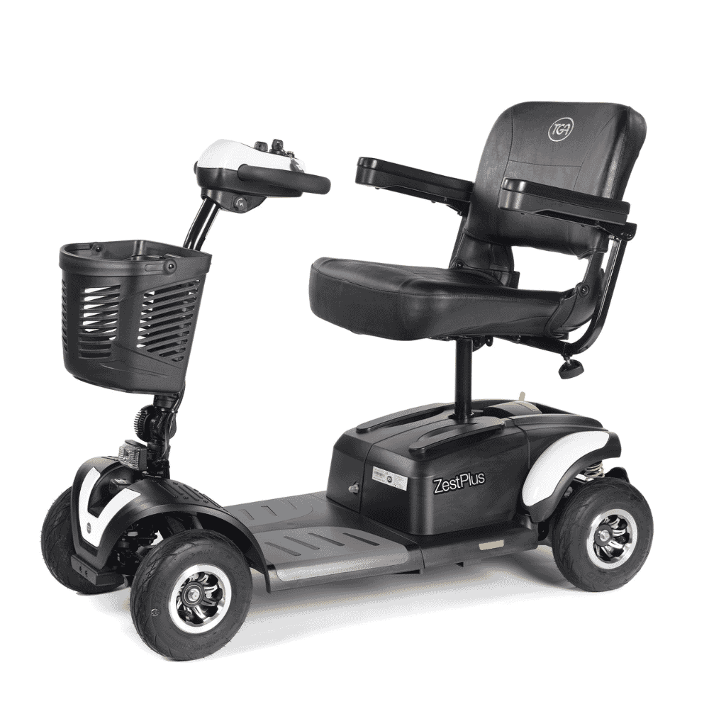 zest plus mobility scooter white