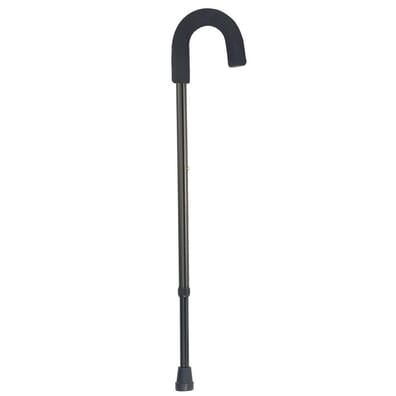 Z-Tec Fixed Cane with Crook Handle and Foam Grip