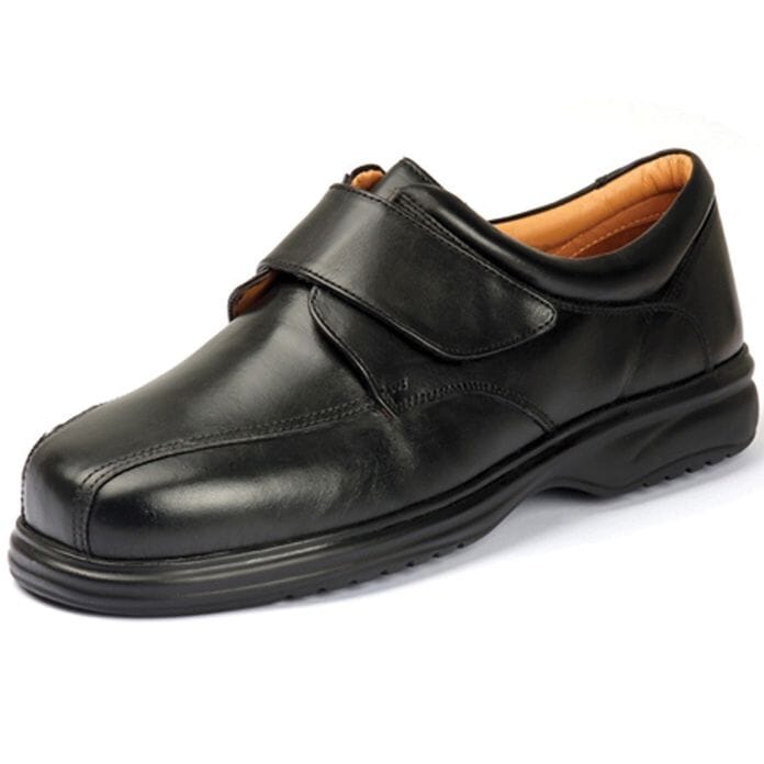View Tony Mens Ultra Wide Shoe Tony Mens Shoe in Black Size 6 information