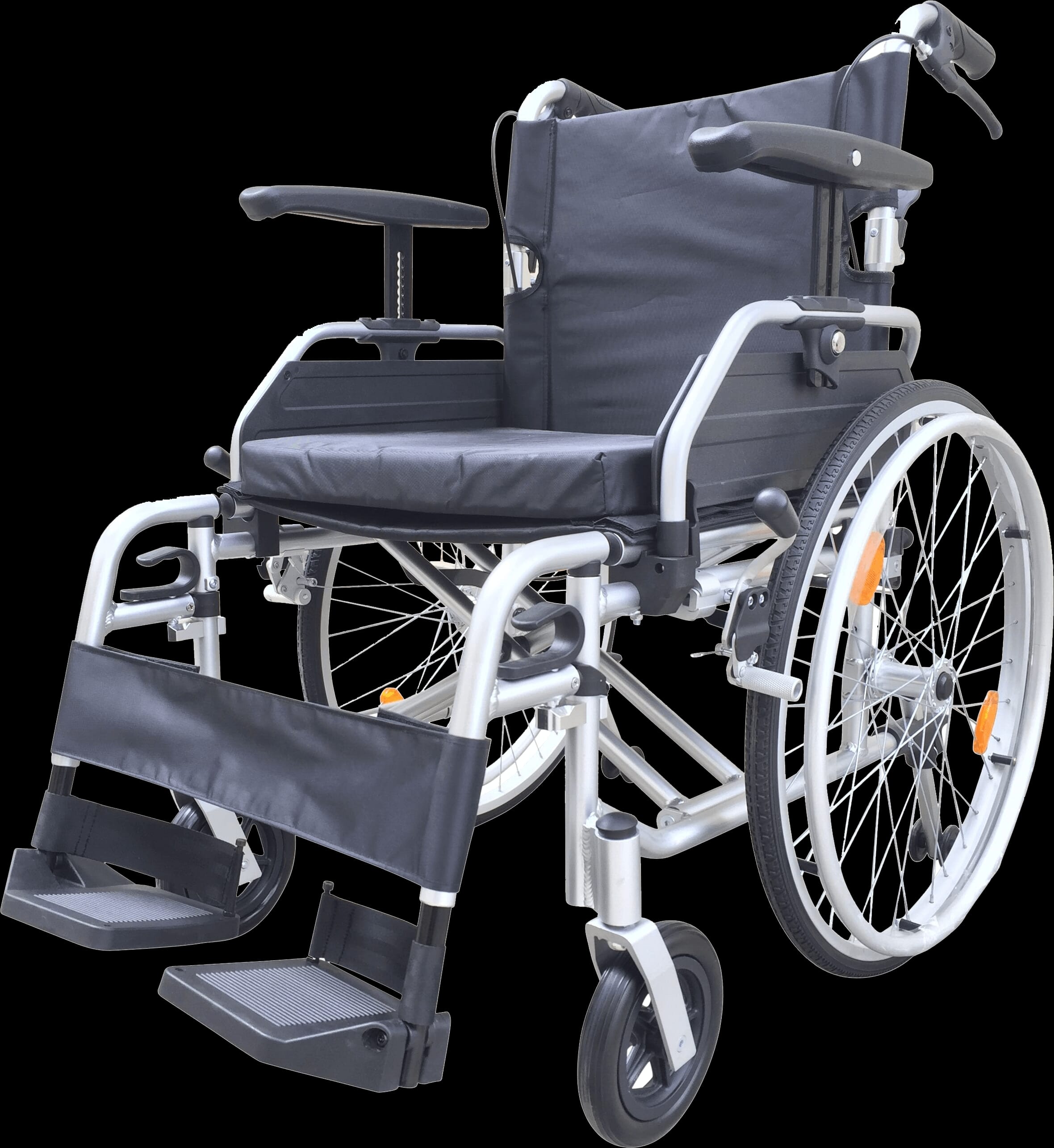 View ZTec T Line Aluminium Self Propelled Wheelchair With Height Adjustable Armrests Champagne 460mm information